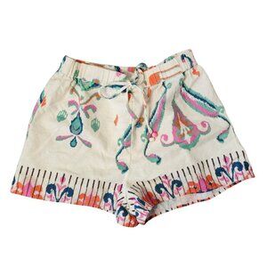 ZARA Linen Blend Boho Casual Shorts Size Small